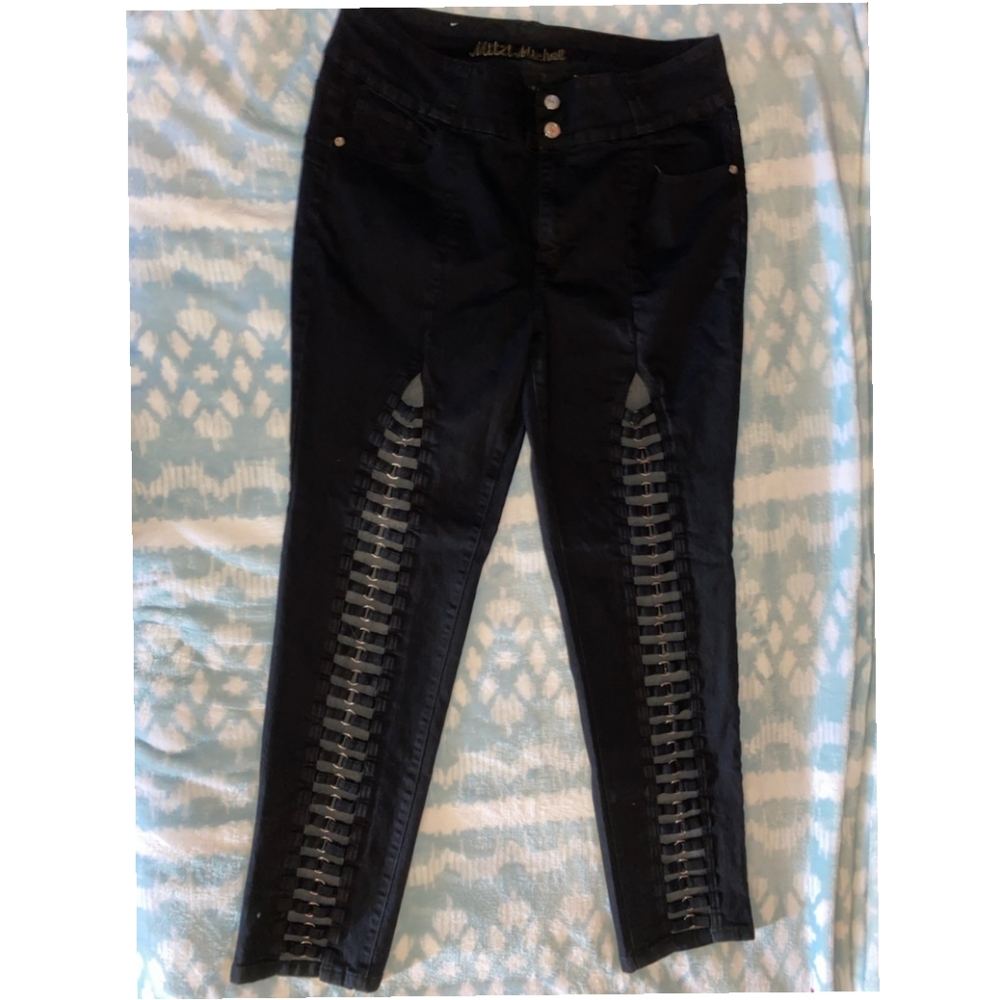 Punk Style Black Jeans
